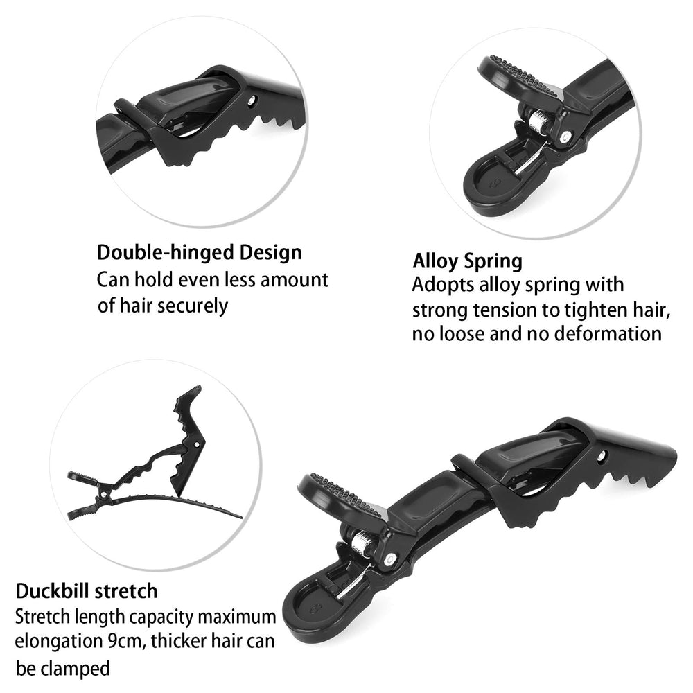 Kunihiko alligator clip closeup shows high-elasticity spring for steady hold