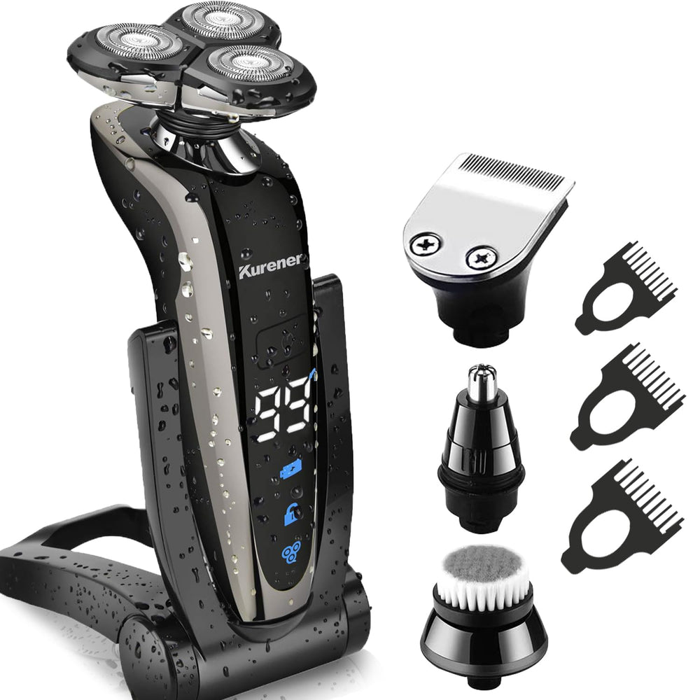 Kurener Electric Shaver face close-up for a precise, comfortable shave.