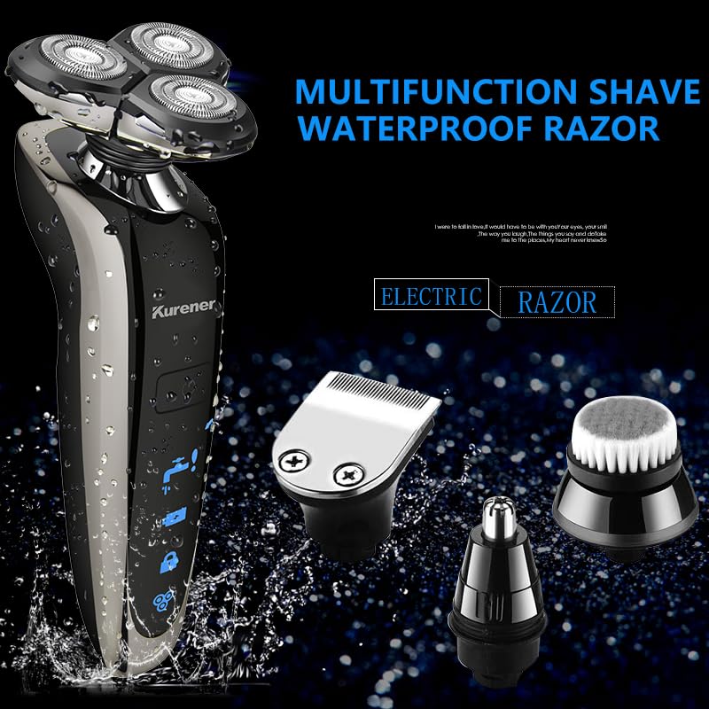 Kurener wet and dry shaving with foam for flexible grooming options.