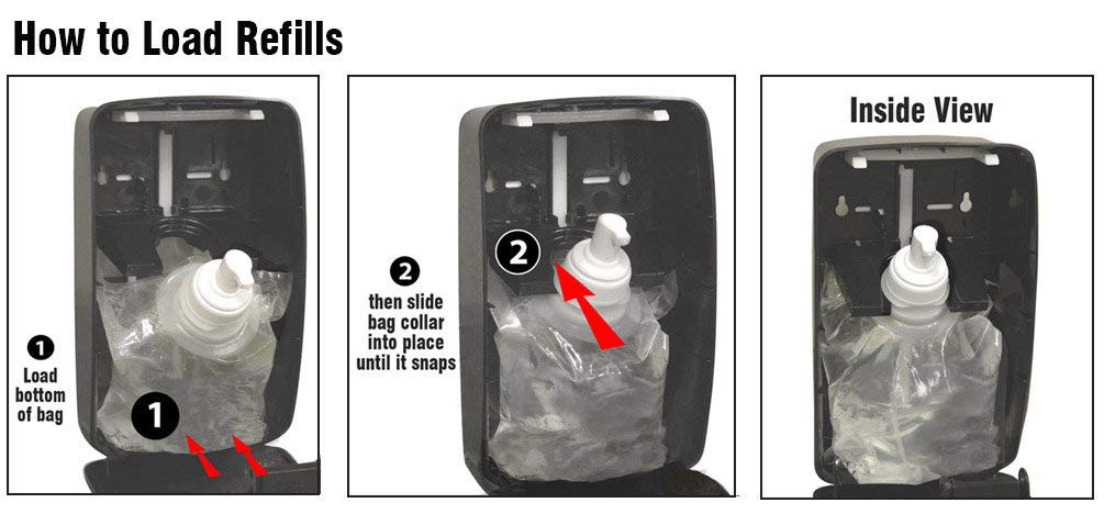 Health Guard rellenos de 1000 ml en paquete de cuatro