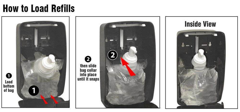 Health Guard rellenos de 1000 ml en paquete de cuatro