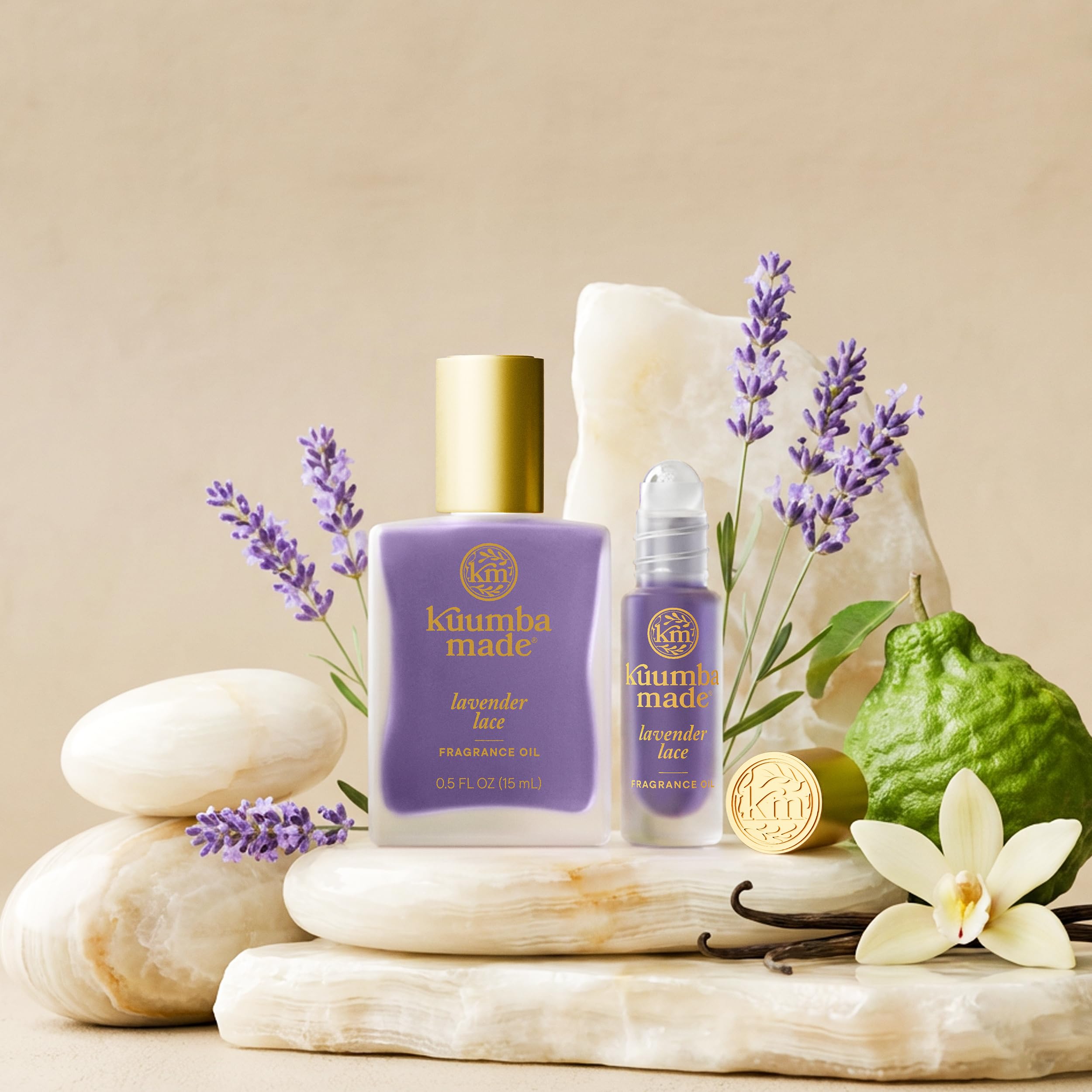 Kuumba Made Lavanda Encaje: fragancia concentrada para horas de aroma