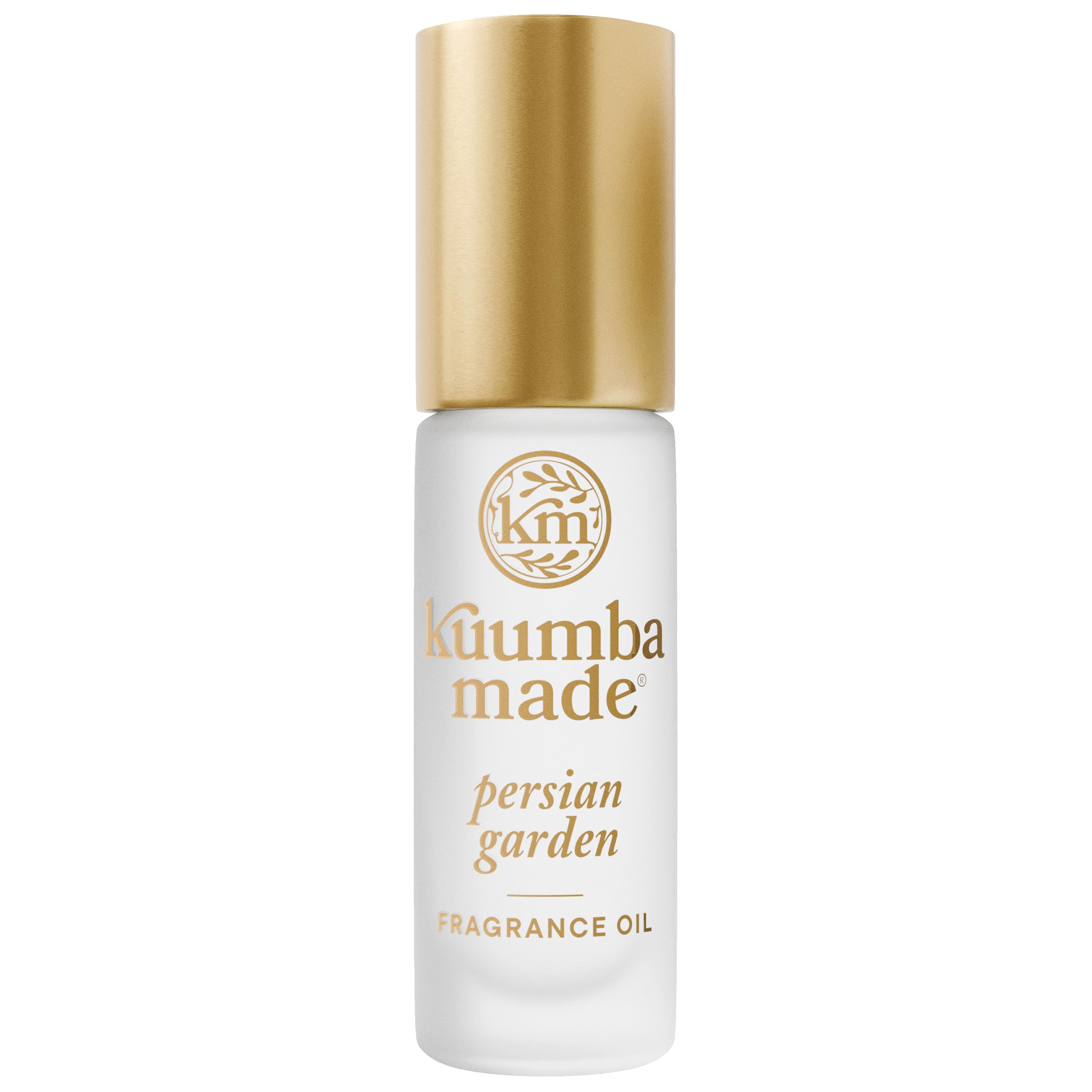 Kuumba Made Persian Garden roll-on bottle close-up for on-the-go fragrance.