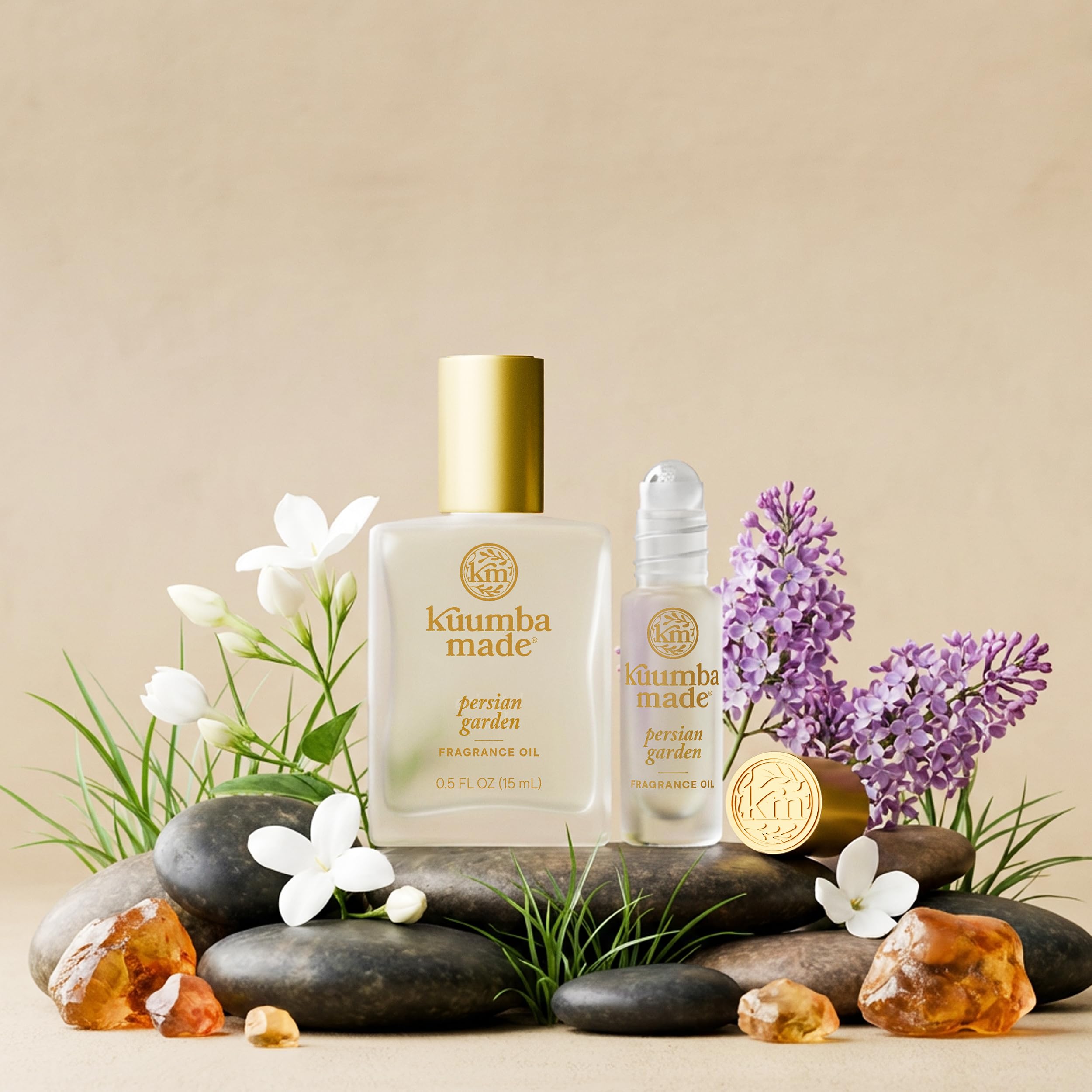 Kuumba Made Persian Garden vegan-friendly, cruelty-free branding signals ethical choice.