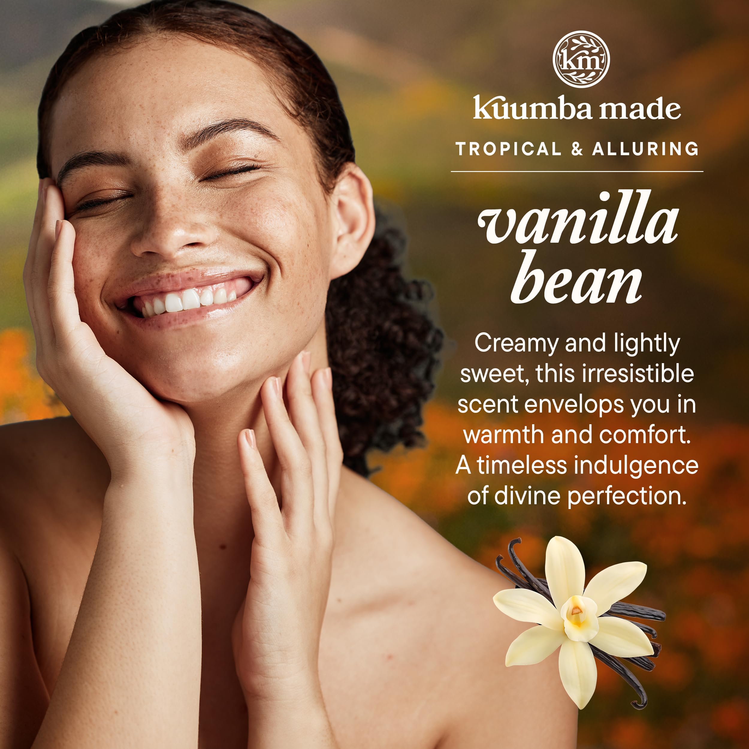 Label detail showing alcohol-free vegan formulation of Kuumba Made oil