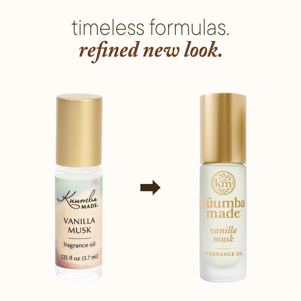 Kuumba Made Vanilla Musk, aplicación suave en puntos de pulso