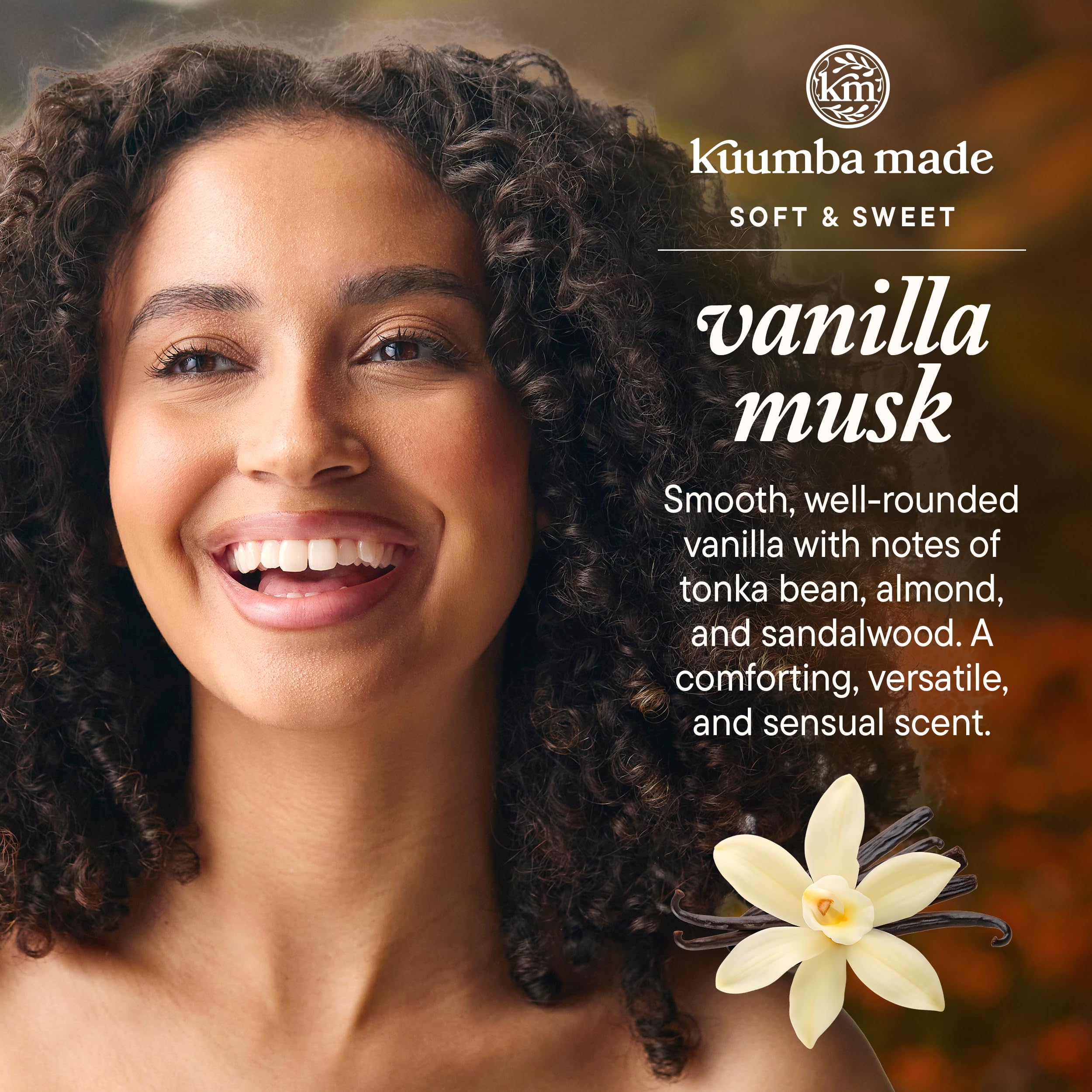 Kuumba Made Vanilla Musk, embalaje sostenible y ético