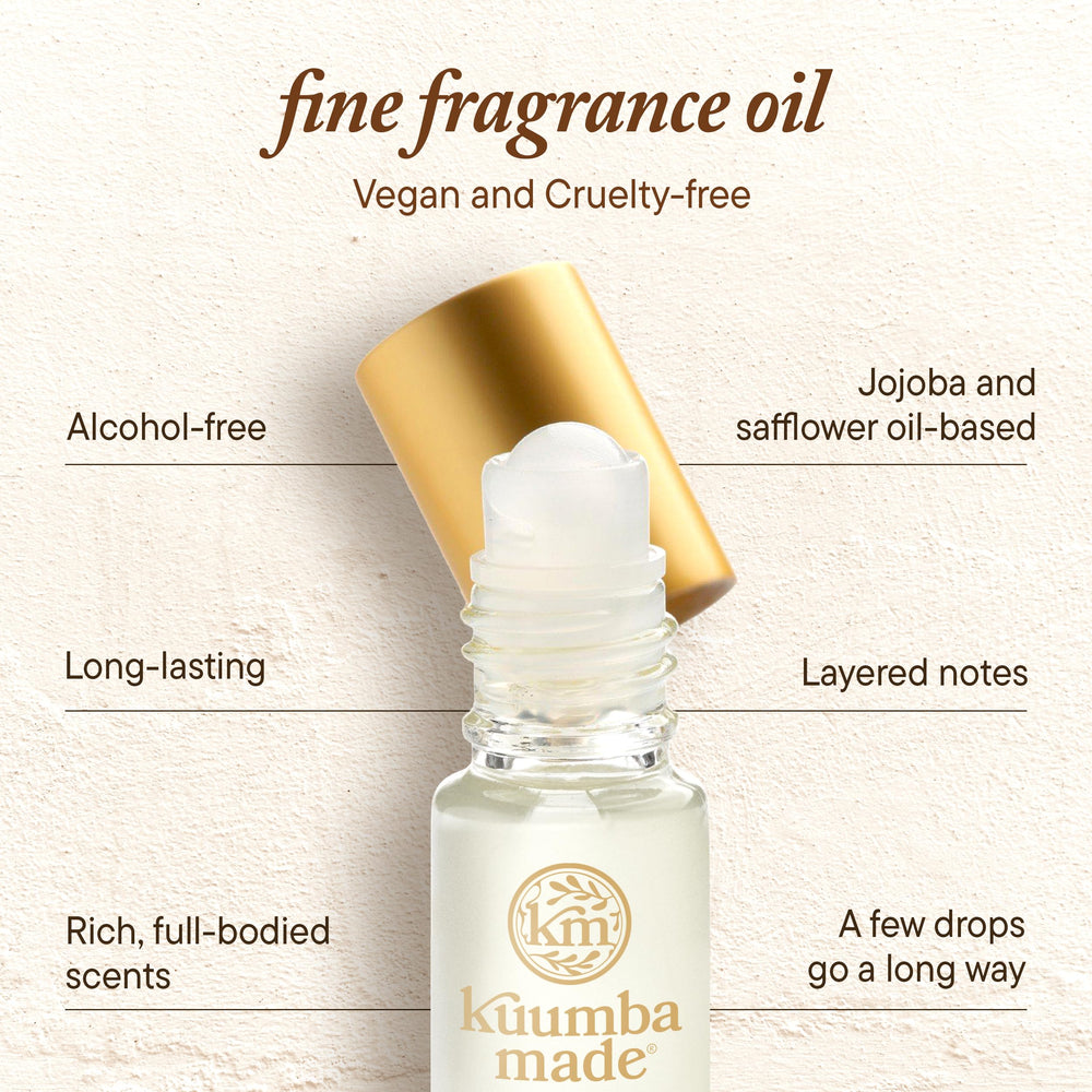 Kuumba Made Vanilla Musk, notas aromáticas de vainilla, tonka y sándalo