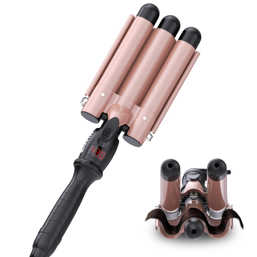 kuwa crimper with 15-temp LCD display for precise heat control