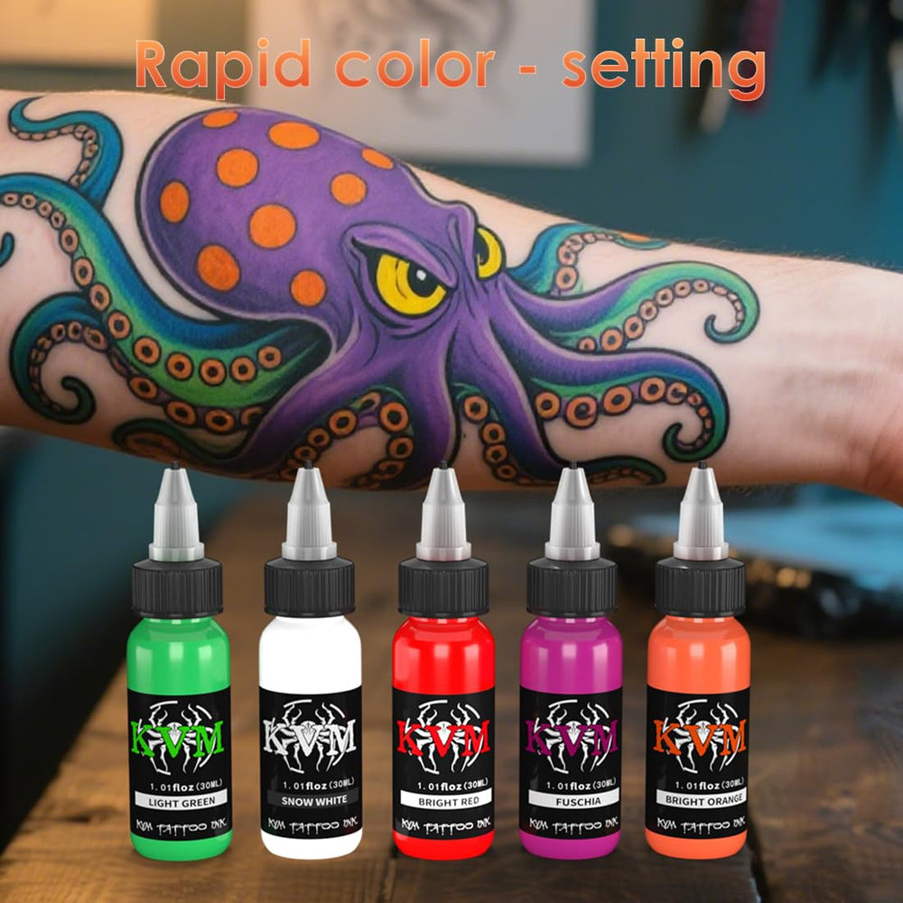 KVM Tattoo Ink Set 14 colors shake well before use