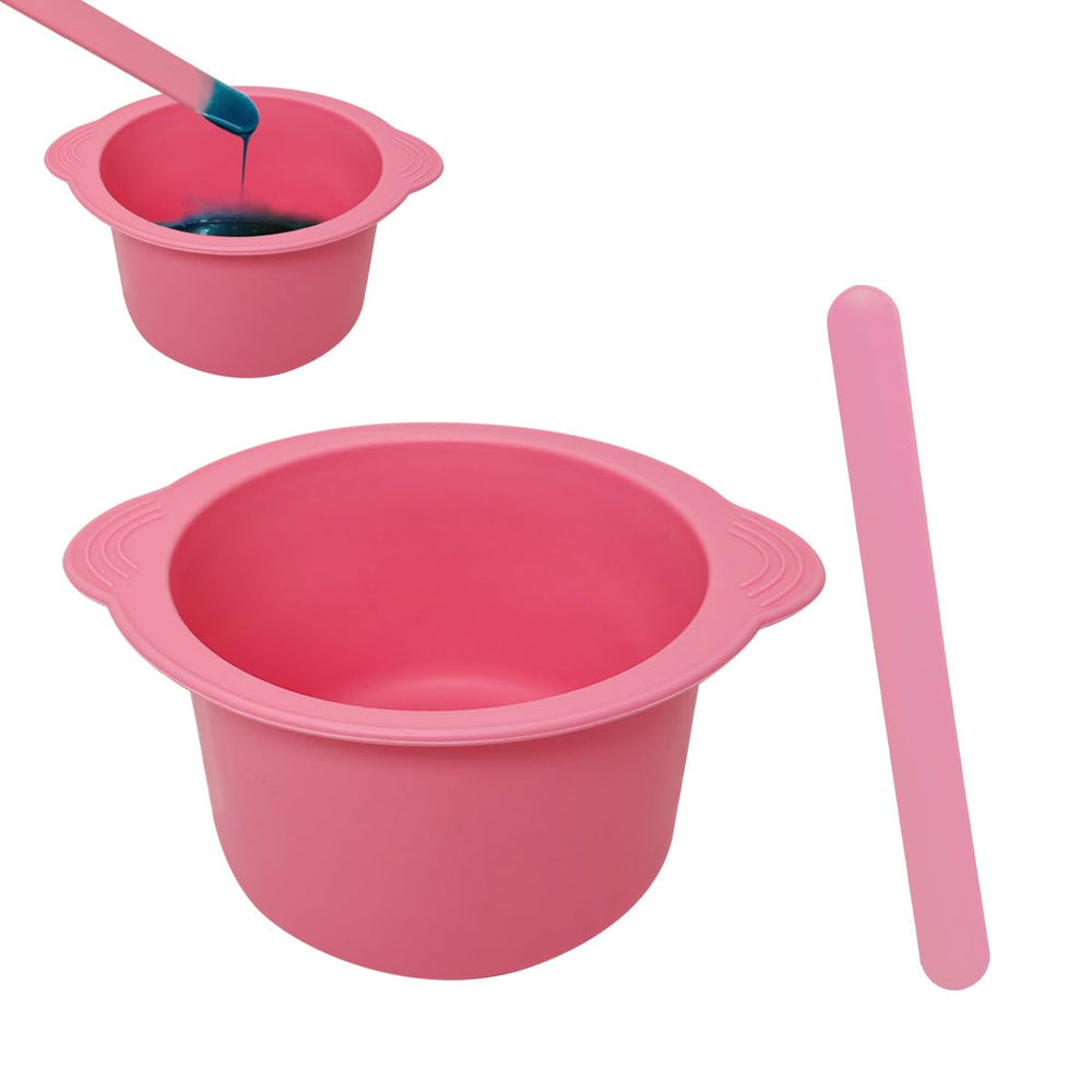 KVZVK pink silicone wax bowl liner for easy release and reuse.