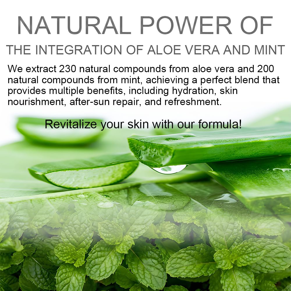KYAALN Aloe Vera Gel - aplicación en piel, alivio rápido y refrescante.