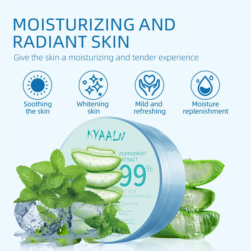 KYAALN Aloe Vera Gel - textura ligera, absorción rápida para uso diario.