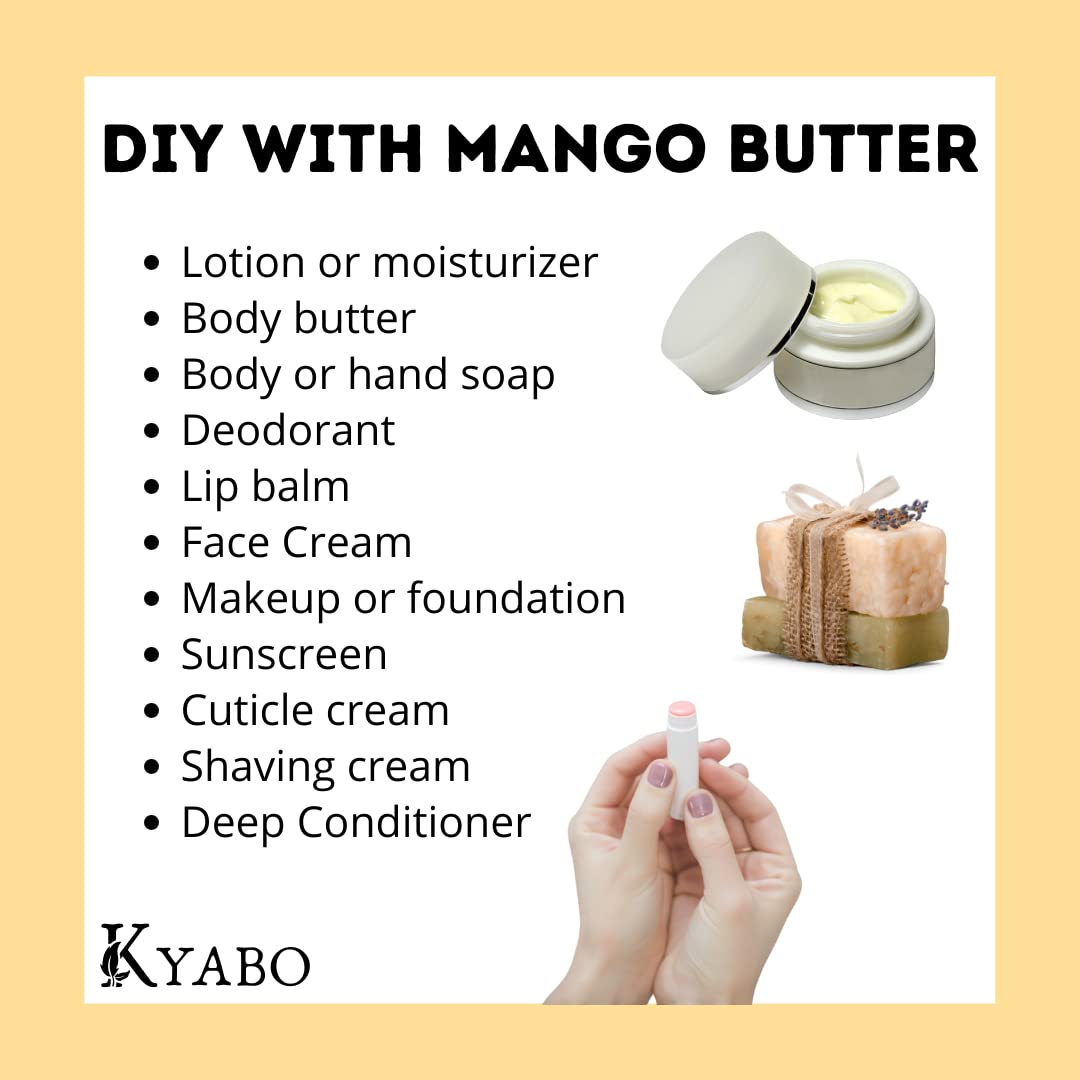 Kyabo Mango Butter jar closeup, convenient base for homemade lotions.