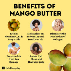 Kyabo Mango Butter label closeup, highlights organic cold-pressed quality.
