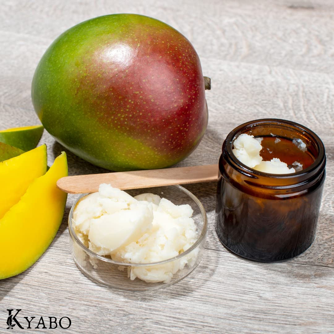 Kyabo mango butter lip balm base for soothing moisturization.