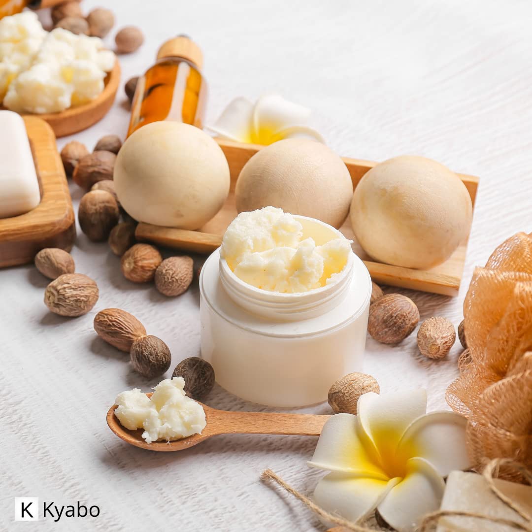 Kyabo Shea Butter used as body moisturizer for dry skin