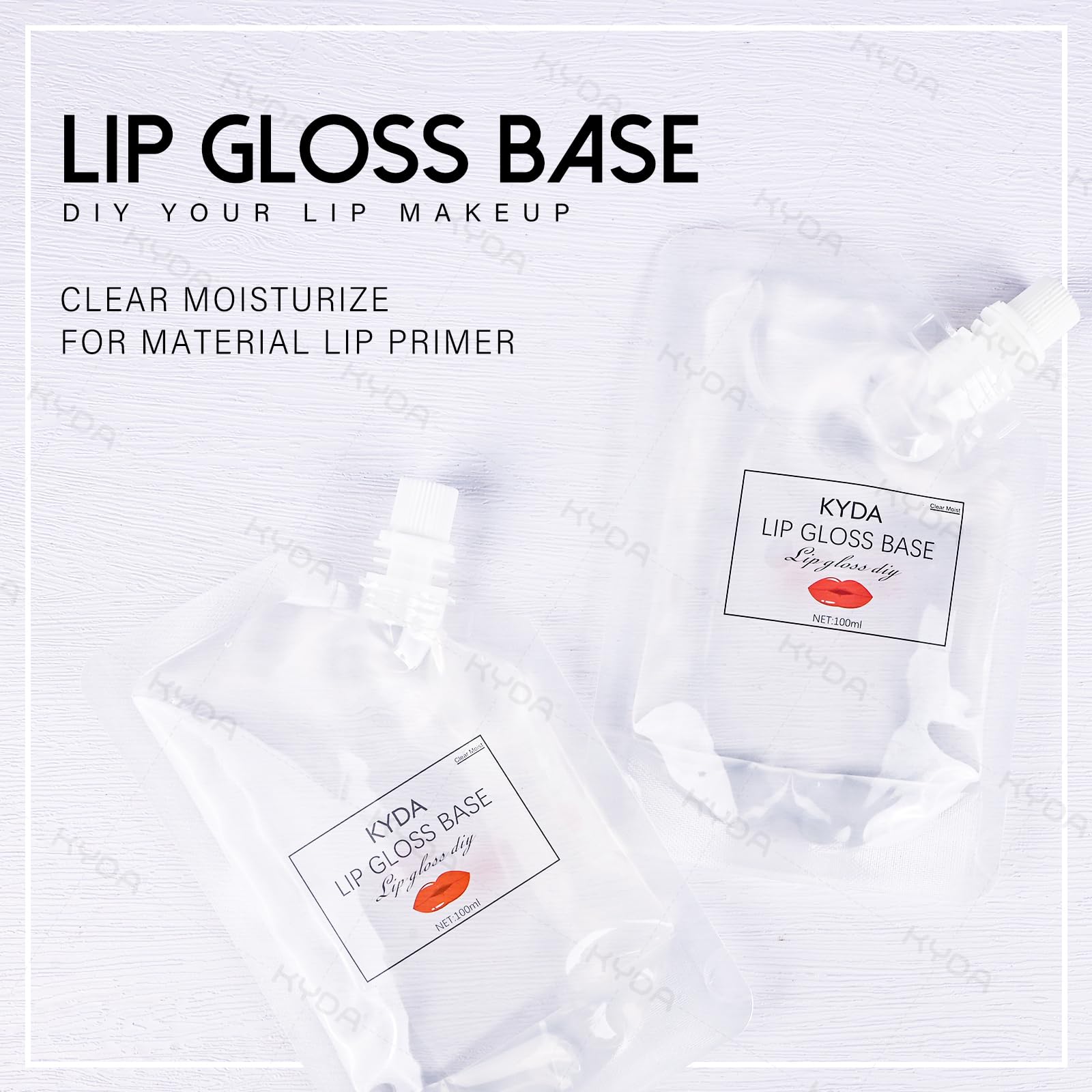 KYDA base gel labial cosmético facilita color y brillo con textura suave.
