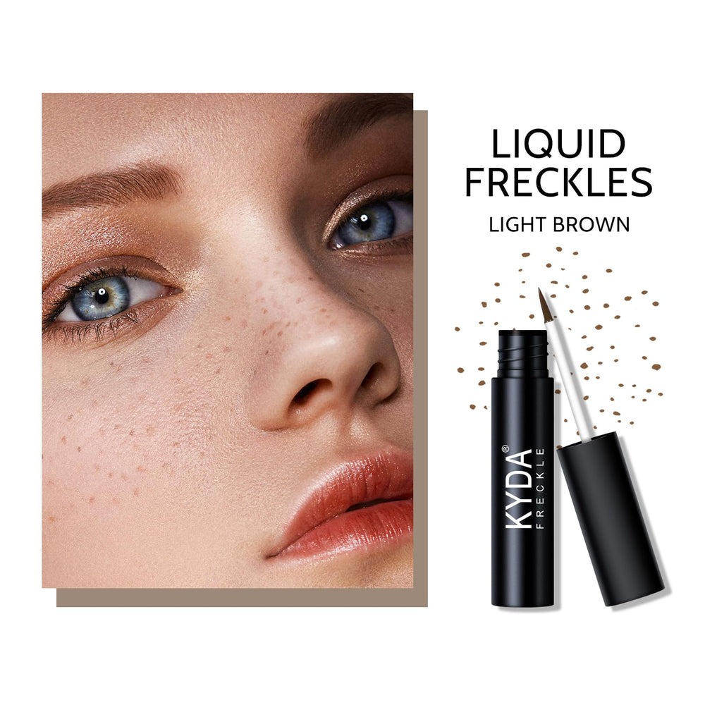 KYDA soft dot applicator shows buildable freckle coverage.