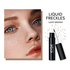 KYDA soft dot applicator shows buildable freckle coverage.