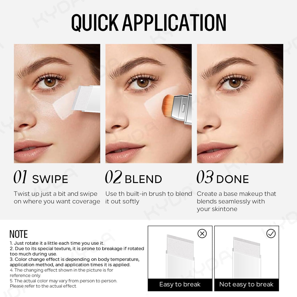 KYDA easy-to-use with brush blending for fast, polished makeup
