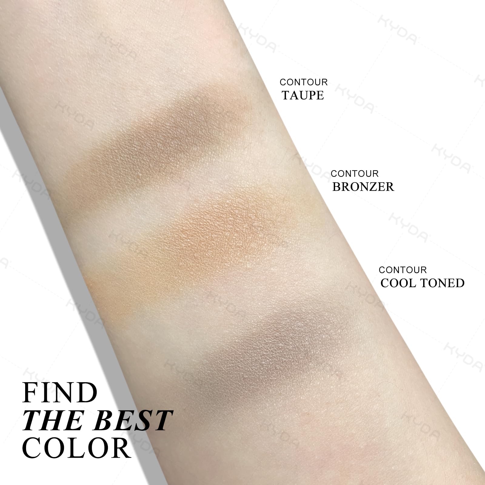 KYDA contour brush provides even product pickup for seamless blending