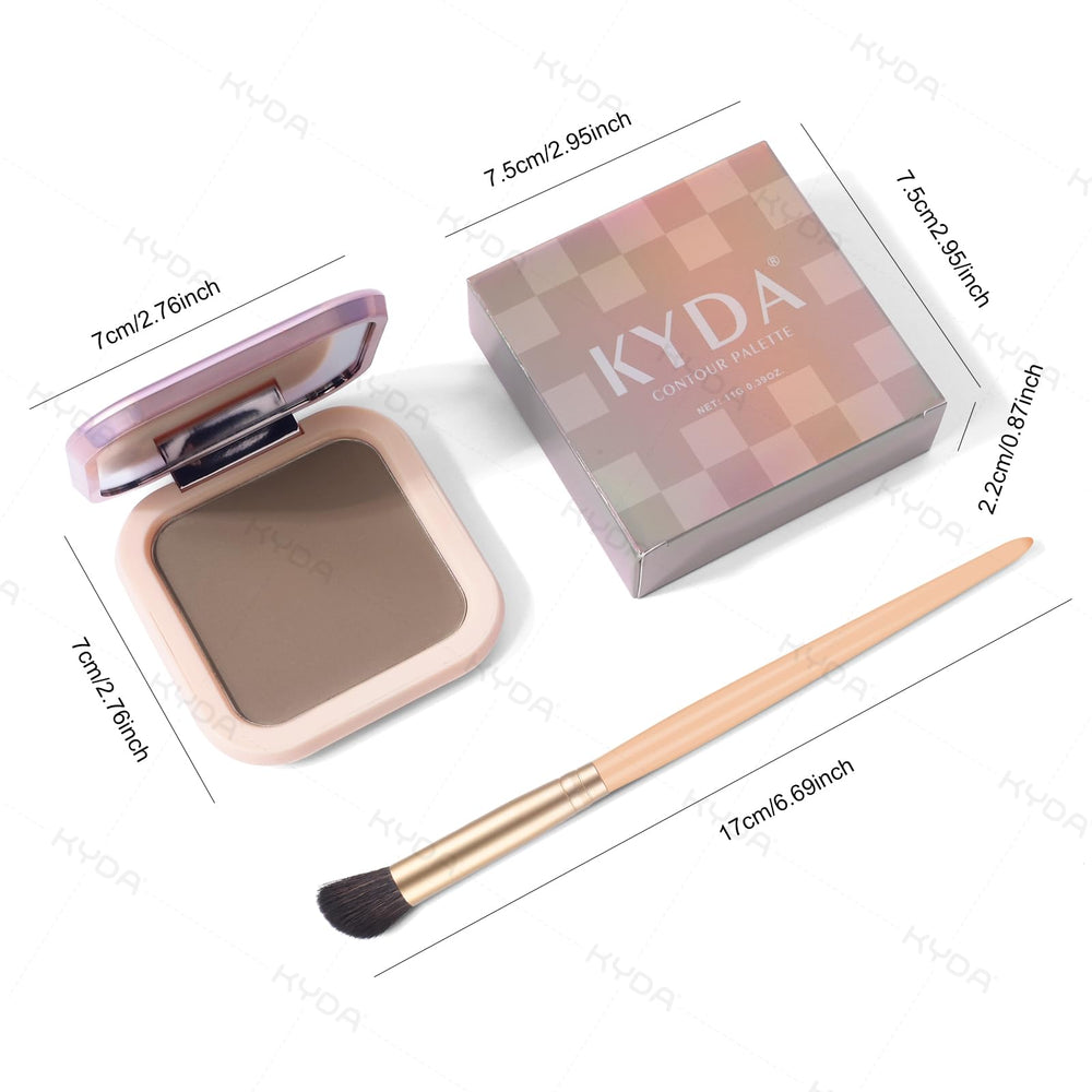 KYDA cool tone contour palette compact ideal for quick makeup on the go