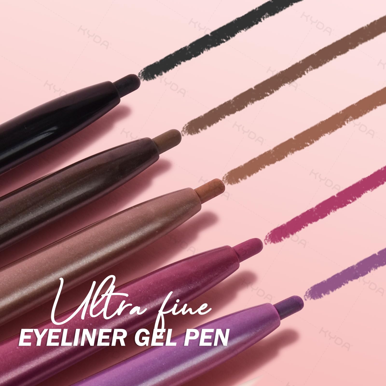 KYDA delineador gel aplicación suave en piel, deslizamiento cómodo