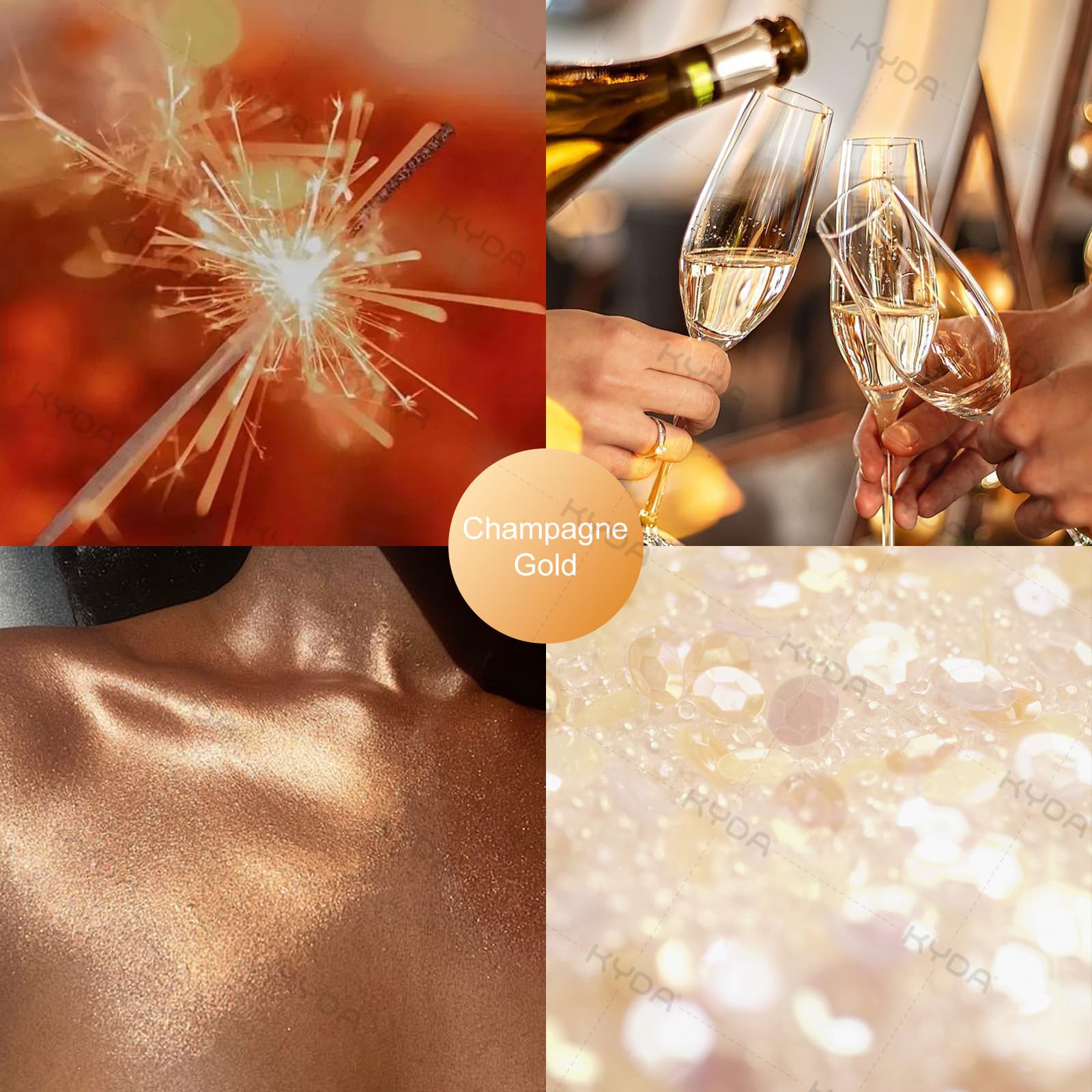 KYDA Glitter Powder Spray body shimmer to elevate outfits