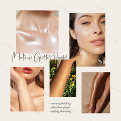 KYDA Glitter Powder Spray collarbone shimmer adds luxe highlight