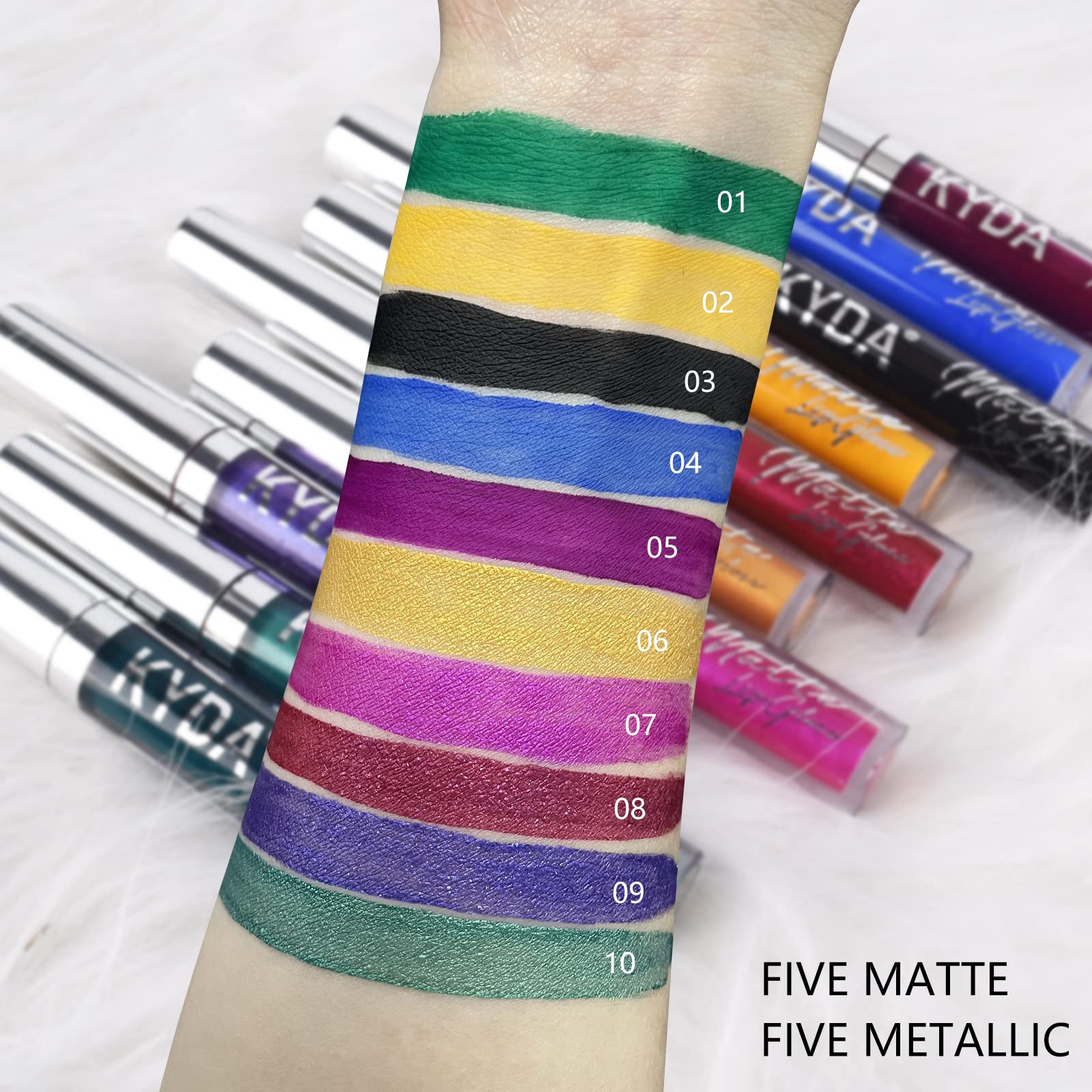 KYDA kit regalo labiales, presentación atractiva para regalo especial.
