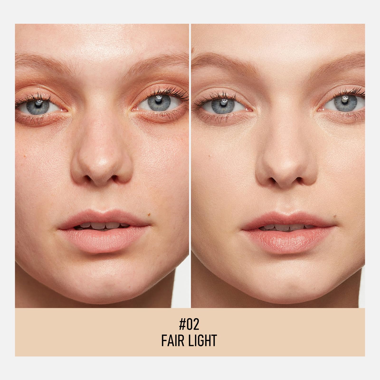 KYDA Mineral Powder Foundation porcelain-skin shade on display suggests natural, even coverage.