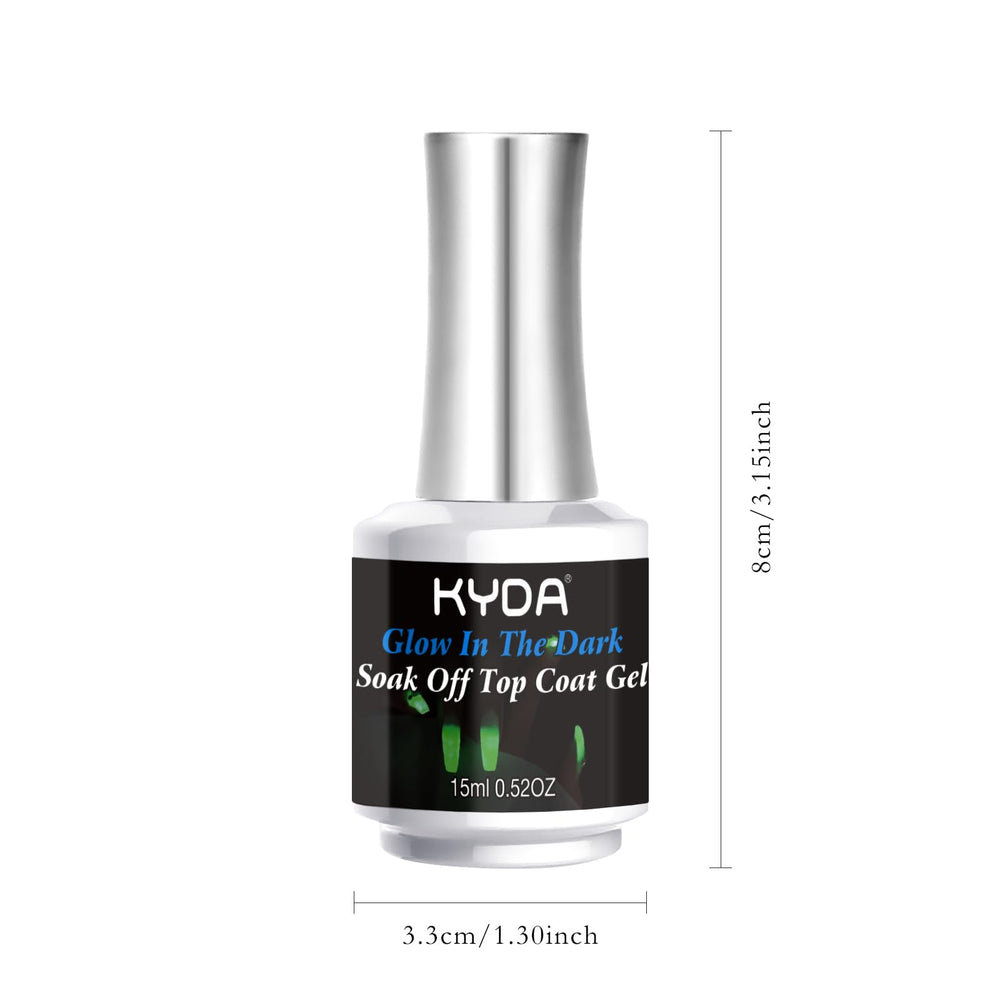 KYDA night glow on nails showcases sparkling art