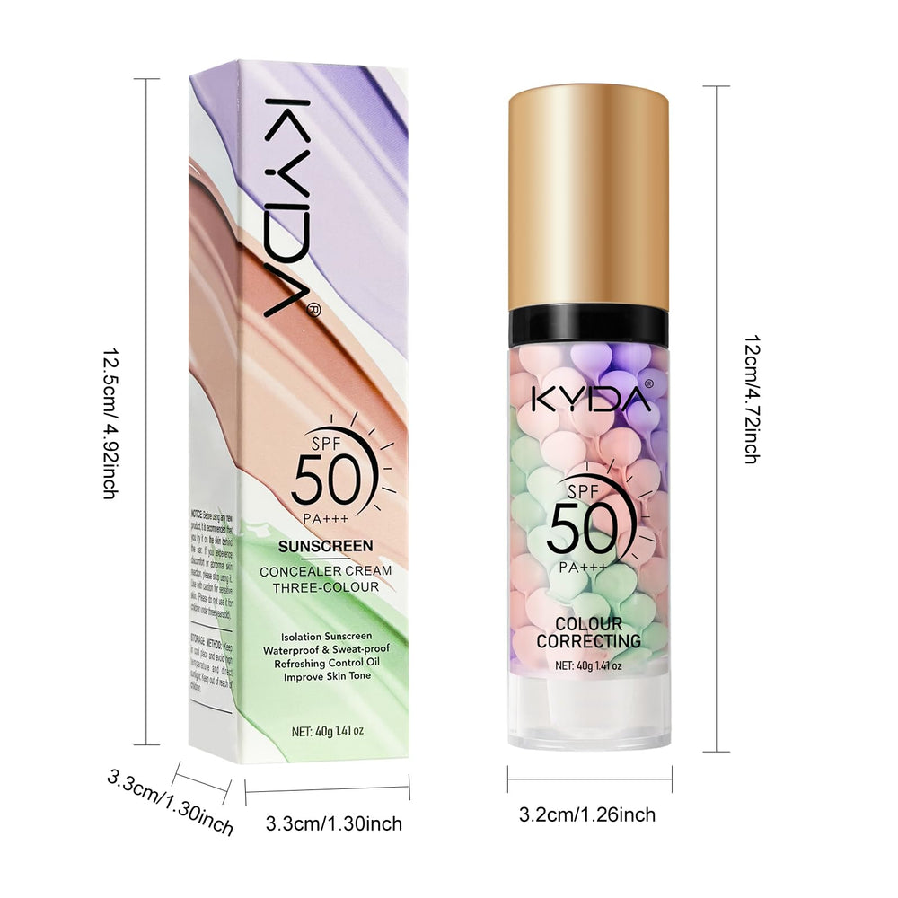 KYDA primer packaging tube showcases clean, travel-friendly design with color correcting benefits.