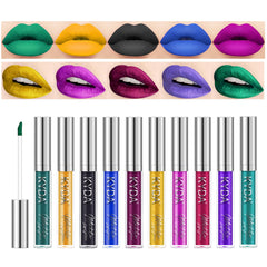 KYDA set de labiales con 10 colores, ofrece opciones para diario.