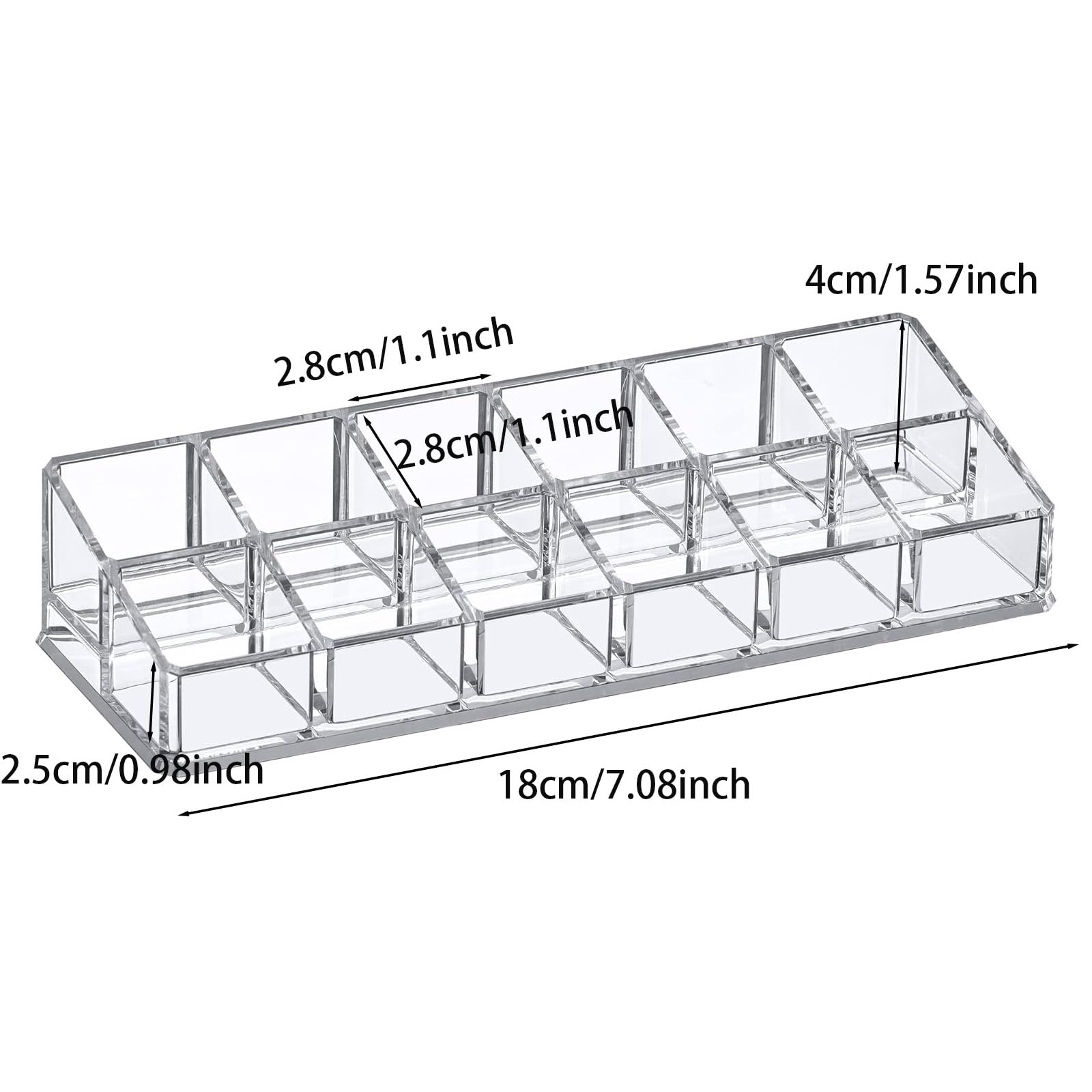 KYHYFJMD cosmetic display stand on dresser showing clutter-free vanity.