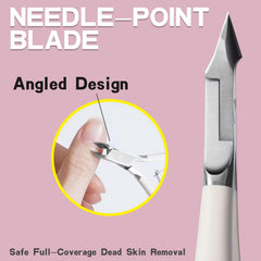 Kylara cuticle nipper in stainless steel for precise trims