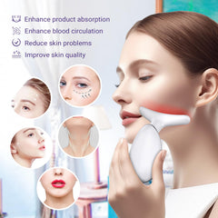 KYOTTANI massager resting on neck during self-care routine.