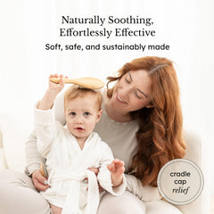 Kyte BABY brush set packaging closeup highlighting natural materials.