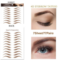 Kyzistn cejas tatuaje 4D, textura pelo natural para aspecto más natural
