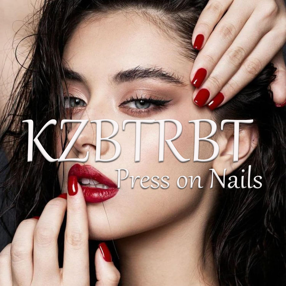 KZBTRBT quitar facil uñas press-on verdes para retoques rapidos