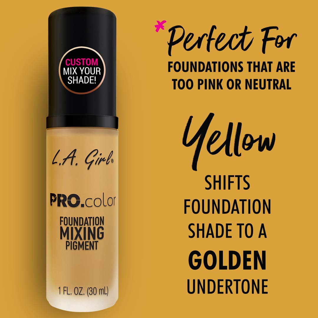 L.A. Girl PRO.color aplicación, persona mezclando pigmentos para tono perfecto diario