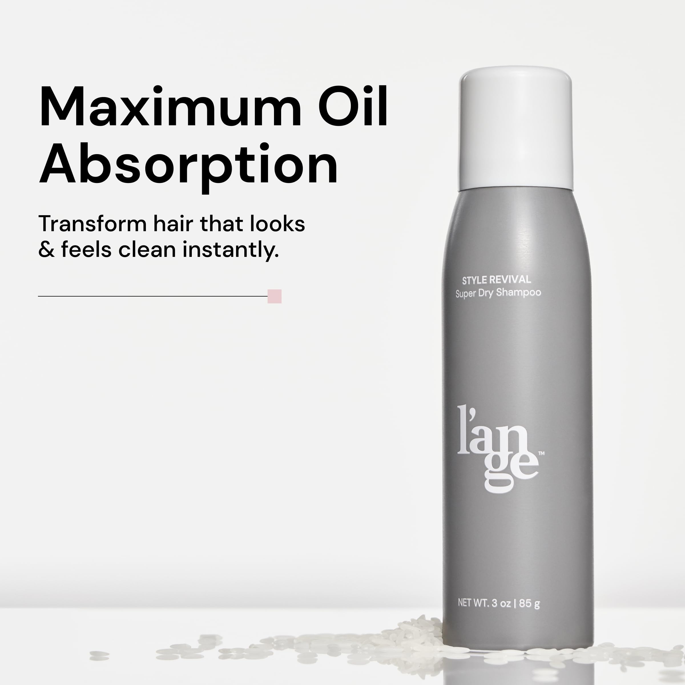 L'ANGE HAIR Aplicación en raíces: champú seco en aerosol para refrescar entre lavados