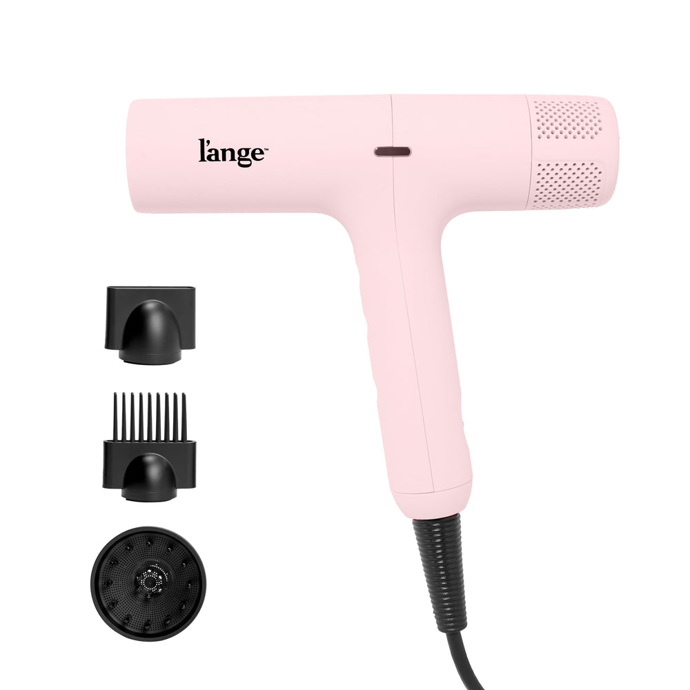 L'ANGE HAIR HauteAir Digital Display highlights precise heat for salon-like results.