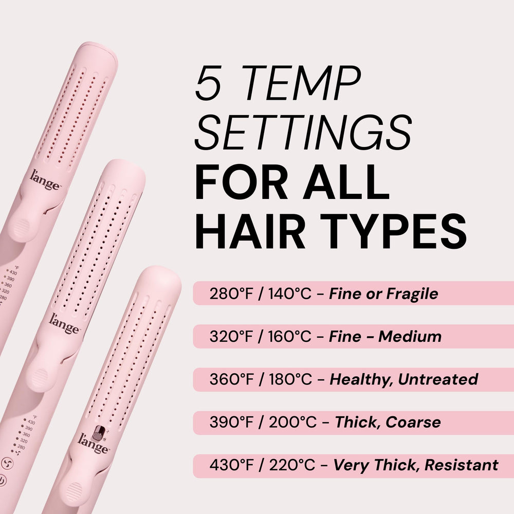 L'ANGE HAIR Le Duo Grande in-use curling action with 1-inch wand for versatile waves