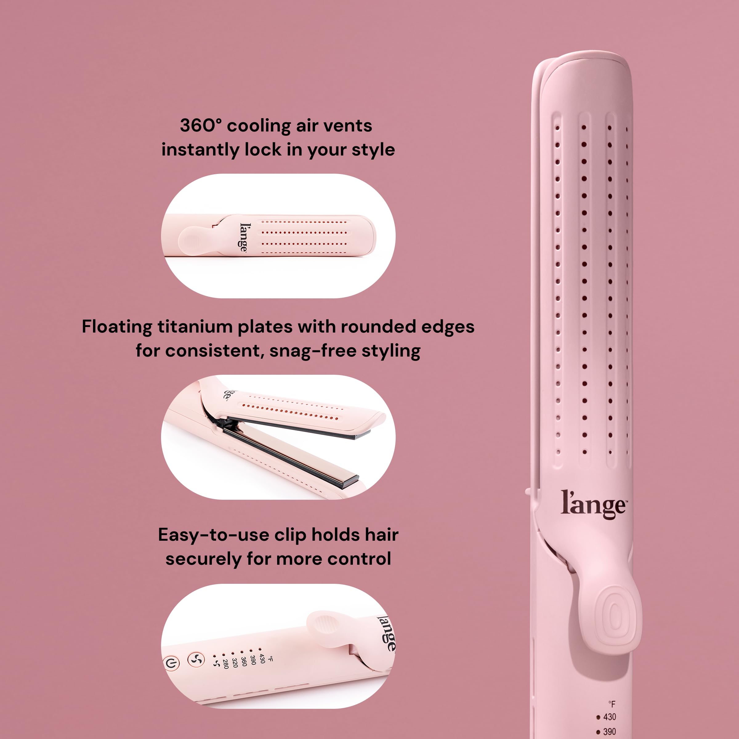 L'ANGE HAIR Le Duo Grande ergonomic, lightweight handle for comfortable use