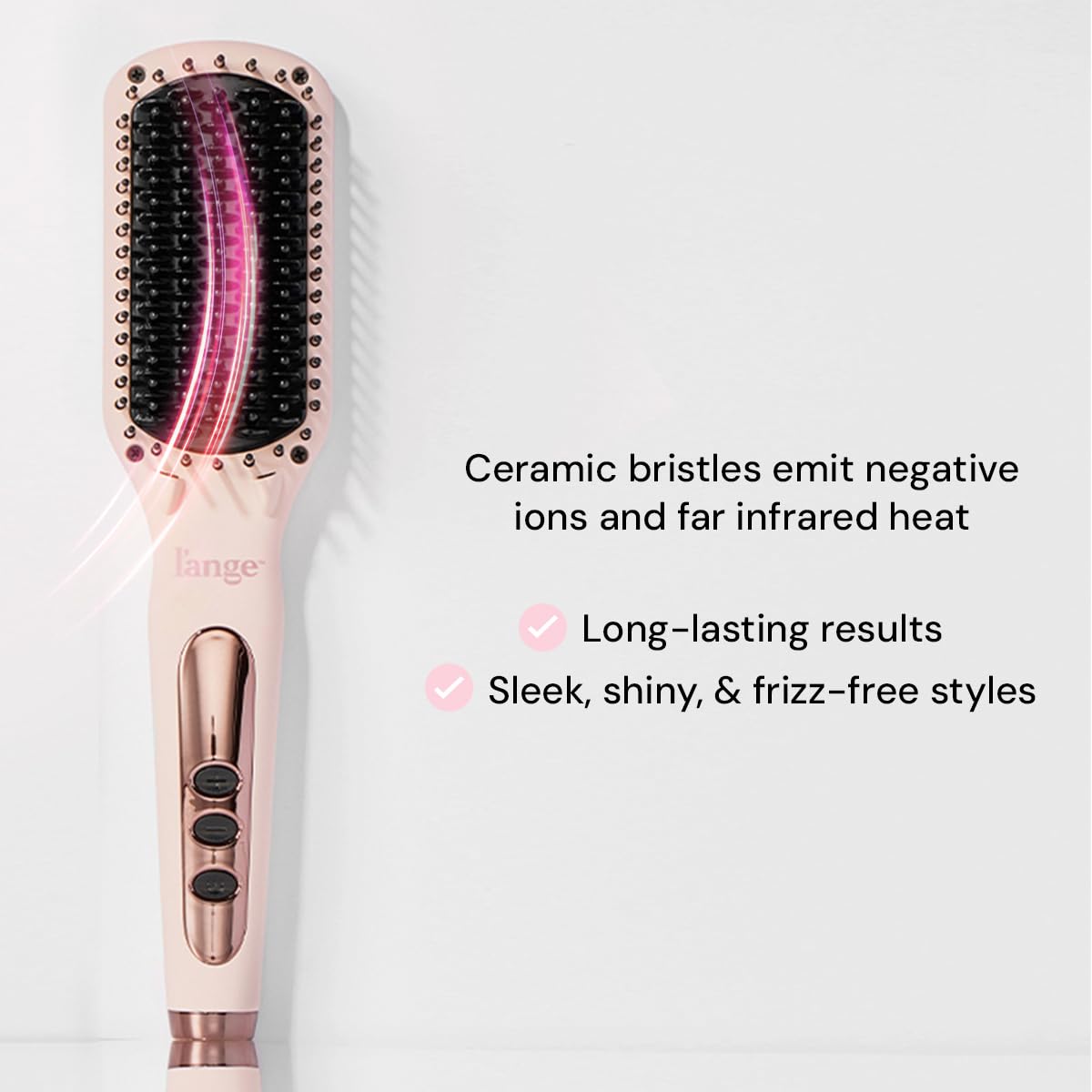 L'ANGE HAIR Le Vite glossy finish on styled hair.