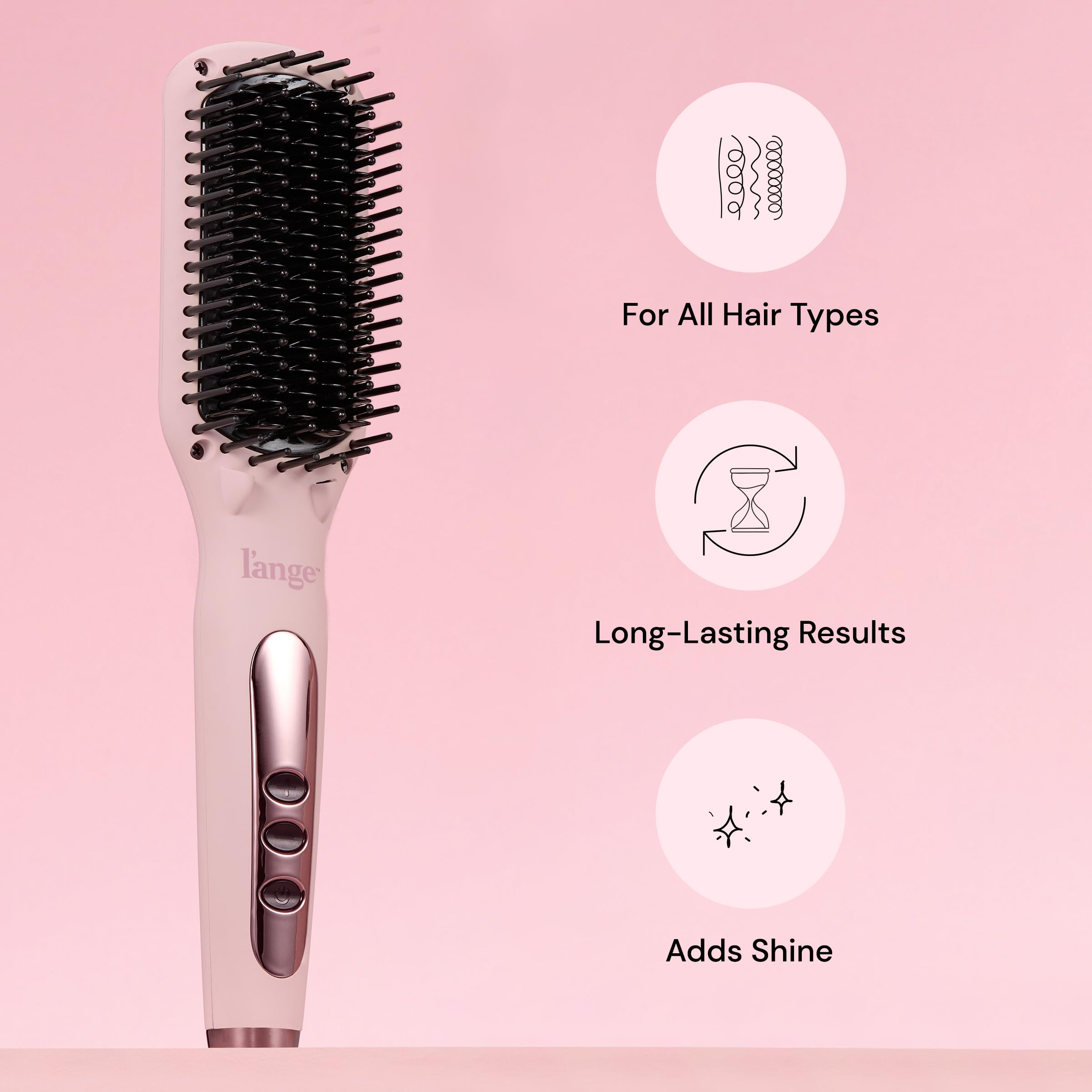 L'ANGE HAIR Le Vite in-use on dry hair for quick styling.