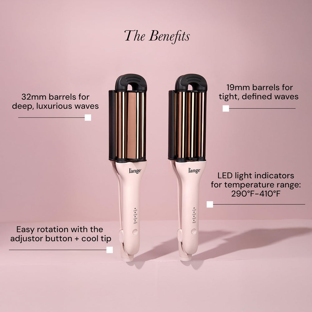 L'ANGE VersaWaver adjustable temperature helps tailor heat to your hair type.