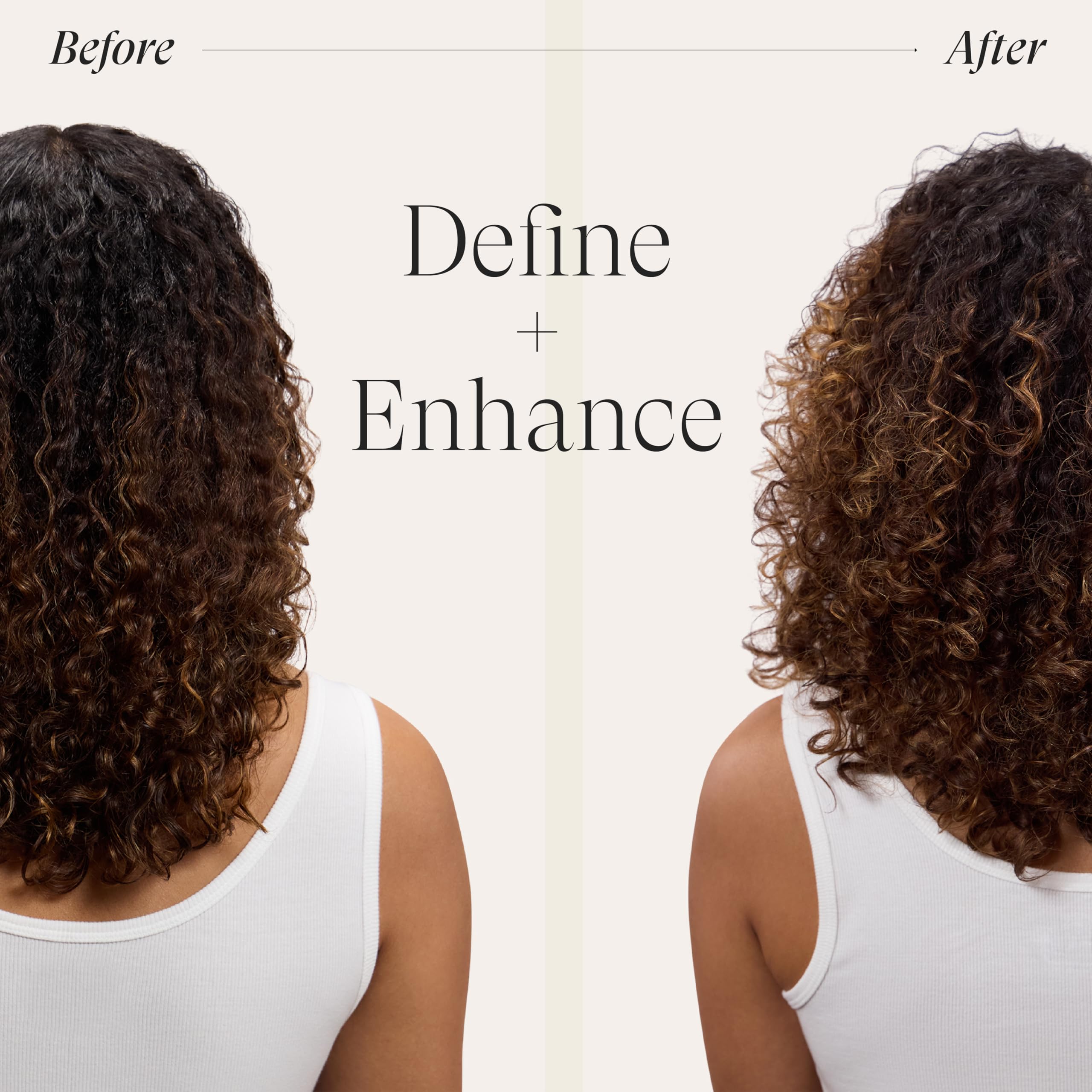 L’ANZA Curl Whirl Defining Creme finish – glossy shine without crunch.